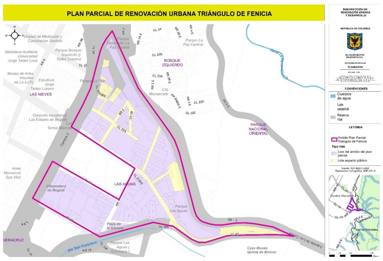 Fuente: Elaboración Cartográfica: SDP-SRUD. Escala indicada en el plano. SDP-BDGC-2026